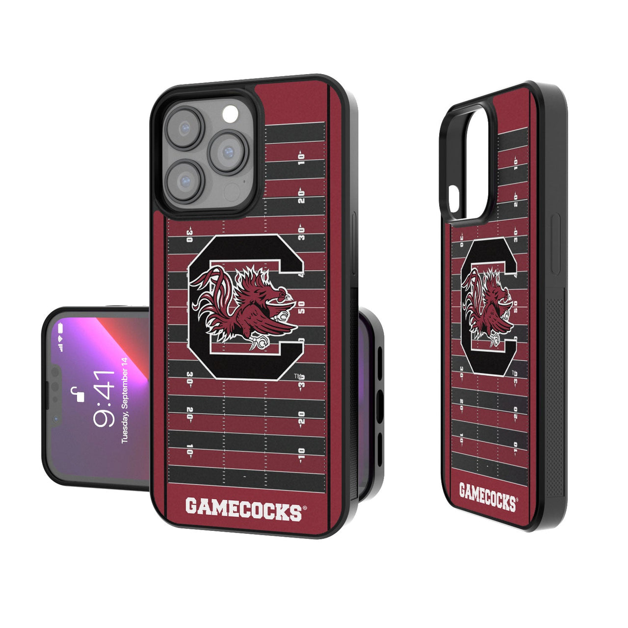 South Carolina Fighting Gamecocks Football Field Bumper Case-0