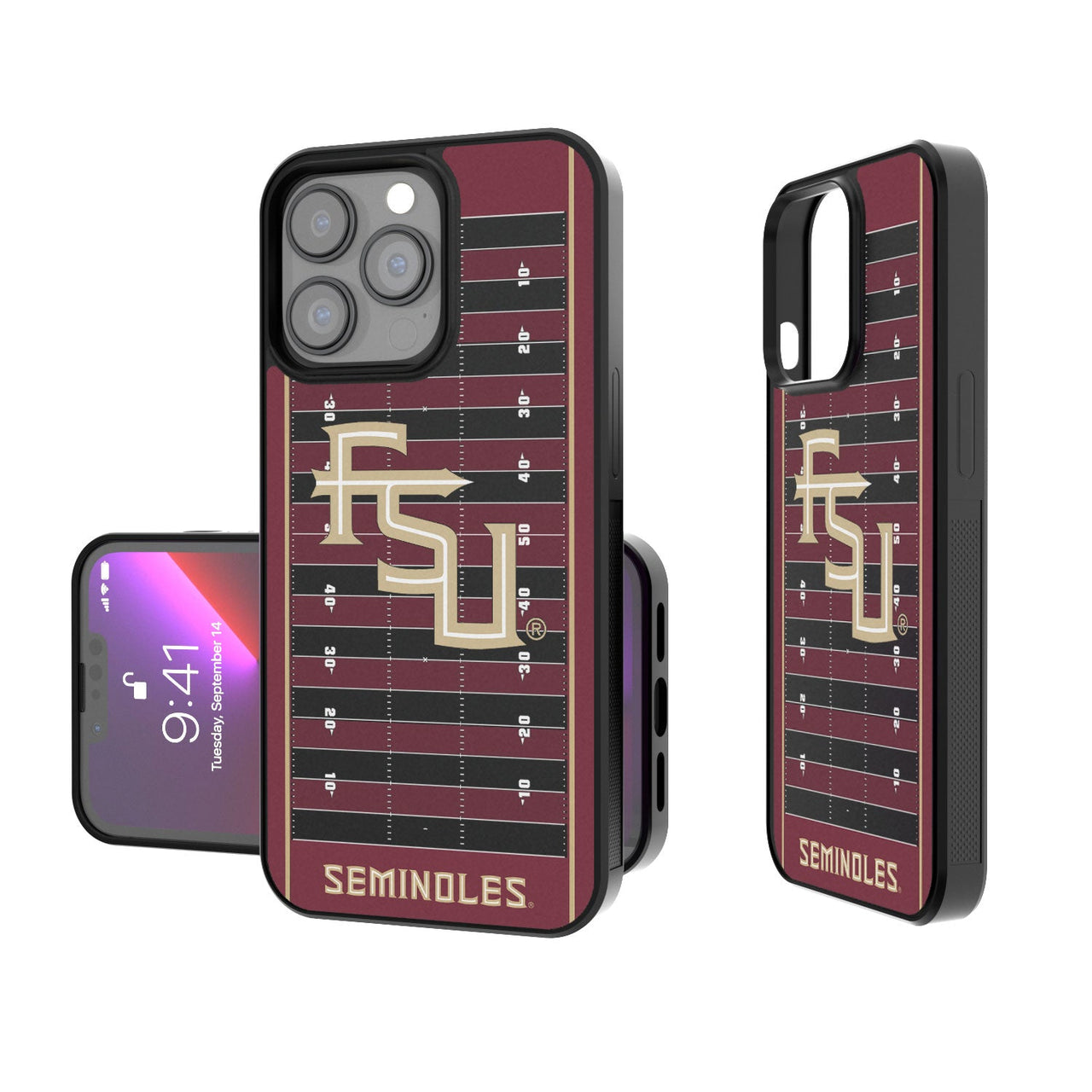 Florida State Seminoles Football Field Bumper Case-0