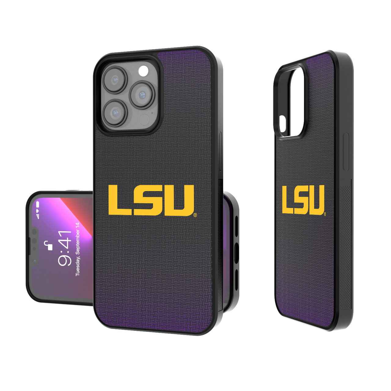 Louisiana State University Tigers Linen Bump Phone Case-0