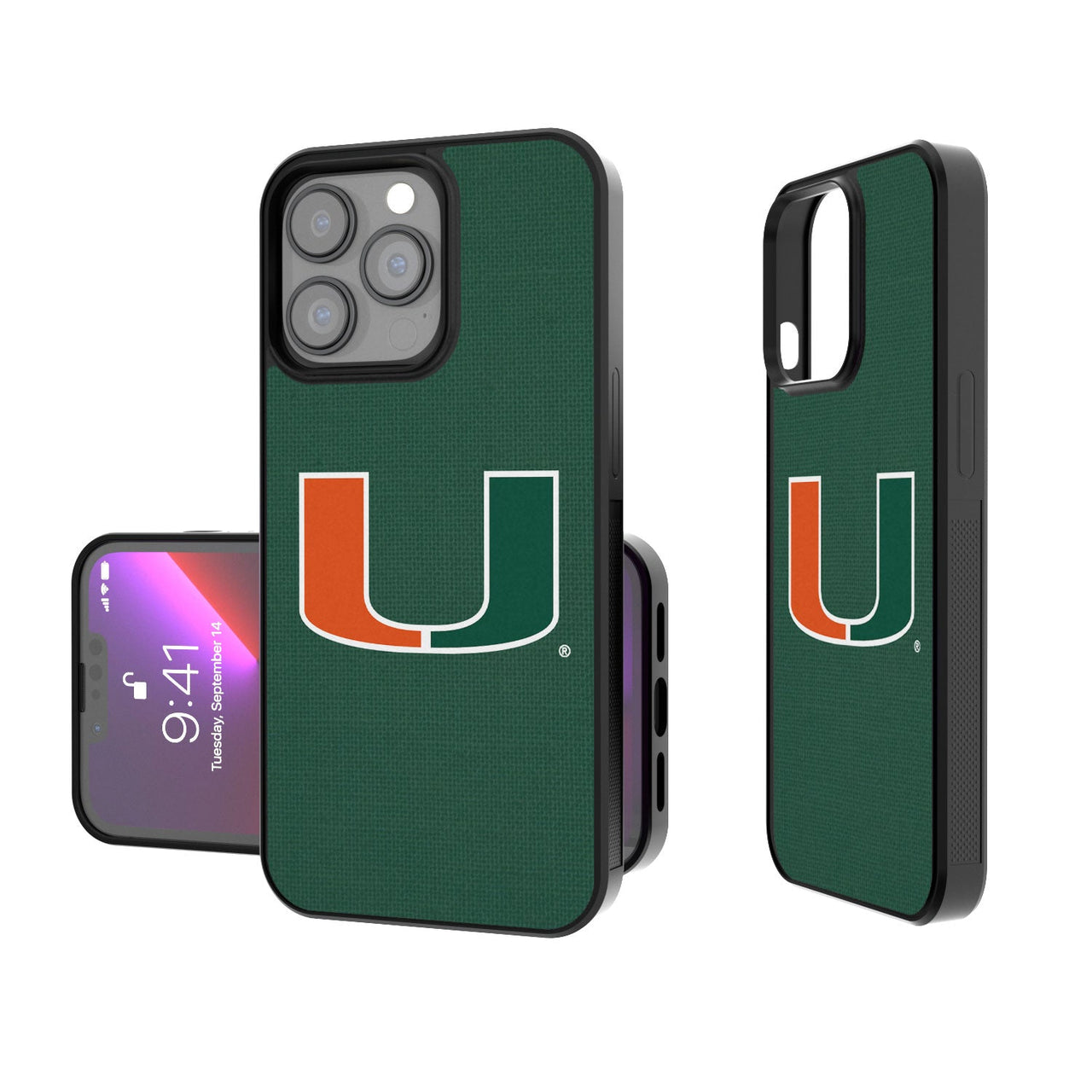 Miami Hurricanes Solid Bumper Case-0