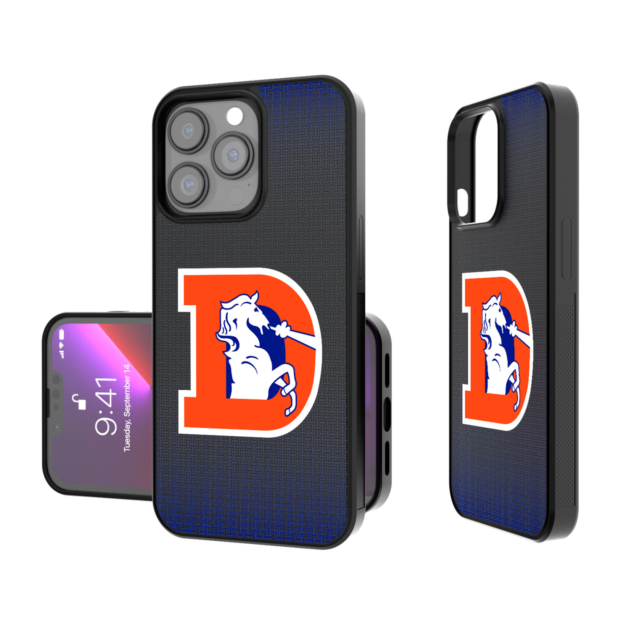 Denver Broncos 1993-1996 Historic Collection Linen Bump Phone Case-0