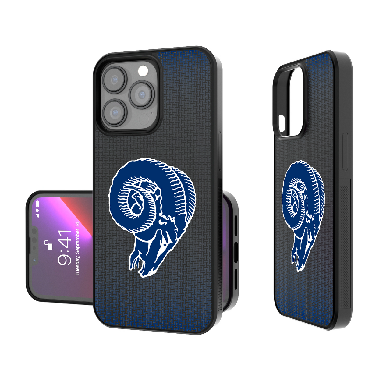 Los Angeles Rams Historic Collection Linen Bump Phone Case-0