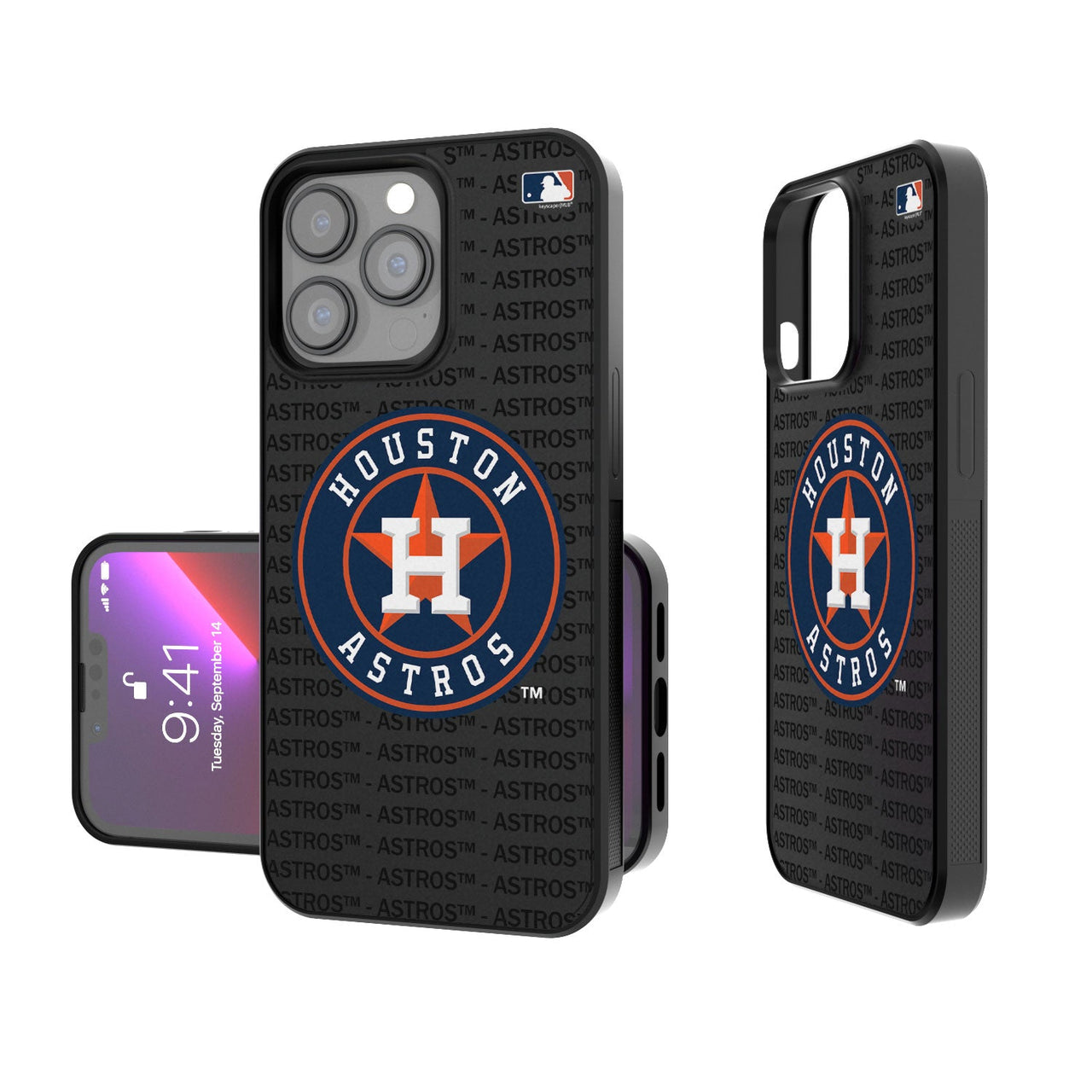 Houston Astros Blackletter Bump Case-0