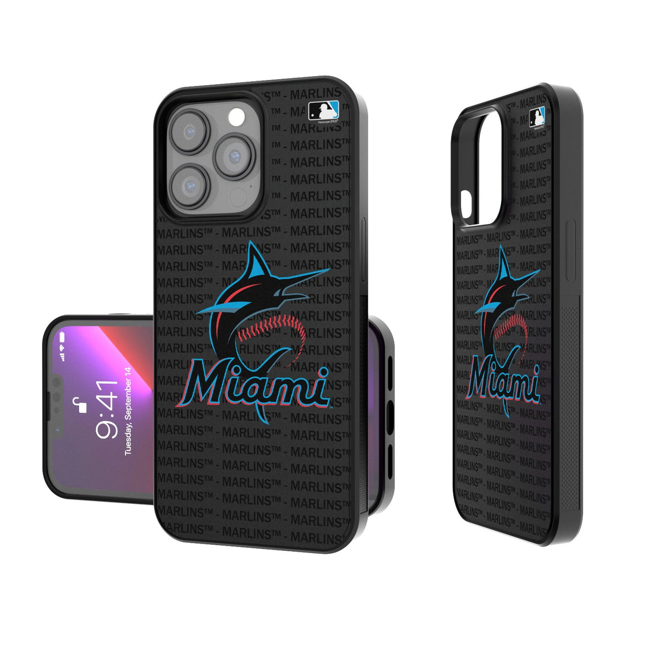 Miami Marlins Blackletter Bumper Case-0