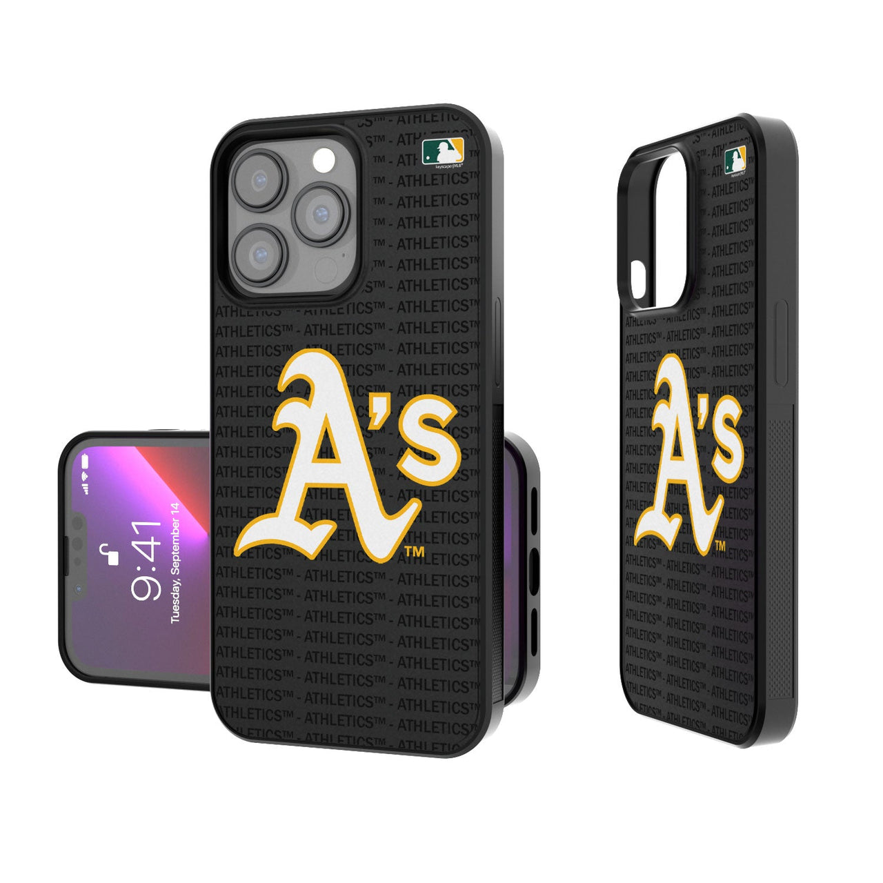 Oakland Athletics Blackletter Bump Case-0