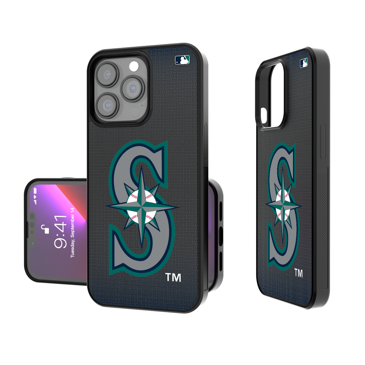 Seattle Mariners Linen Bump Phone Case-0