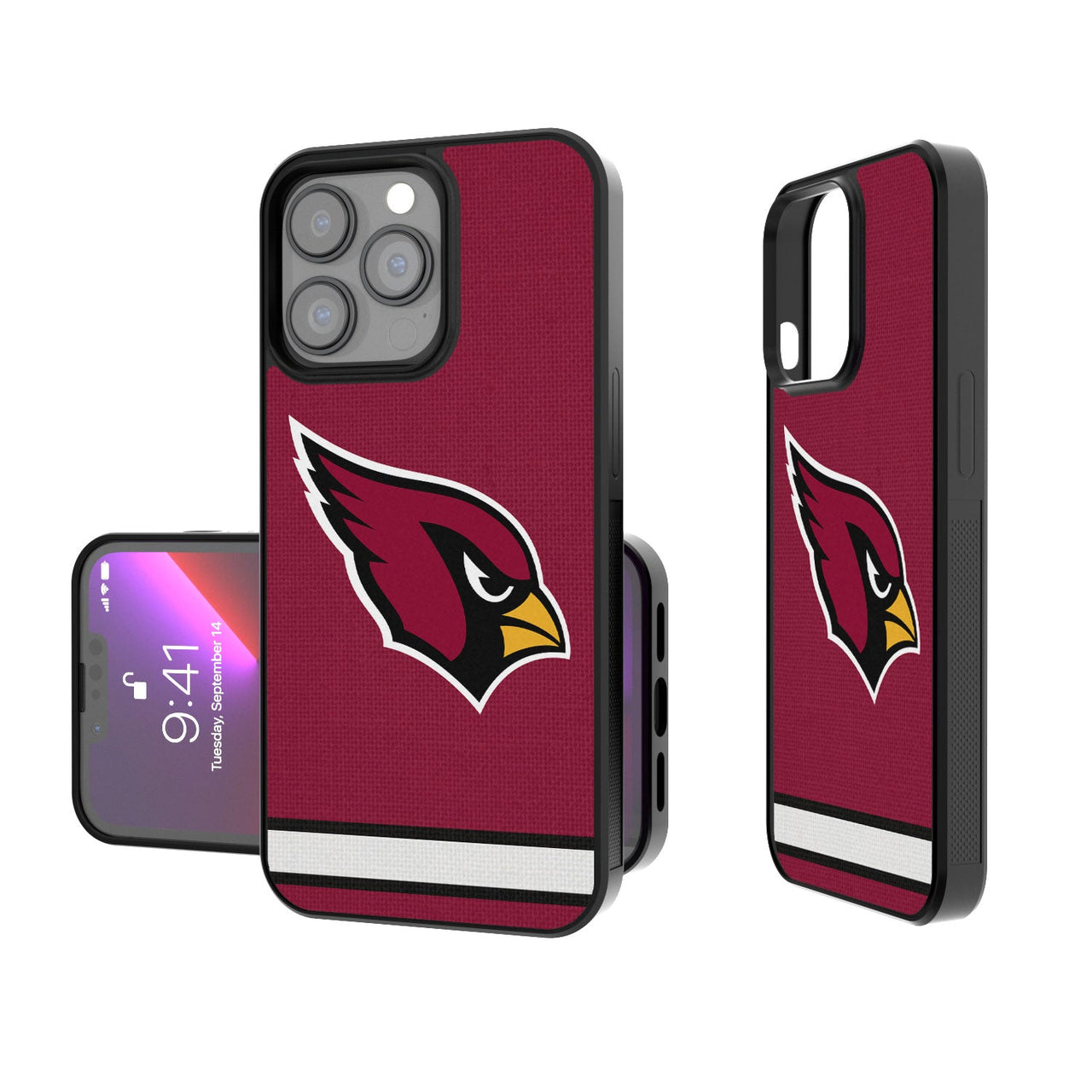 Arizona Cardinals Stripe Bumper Case-0