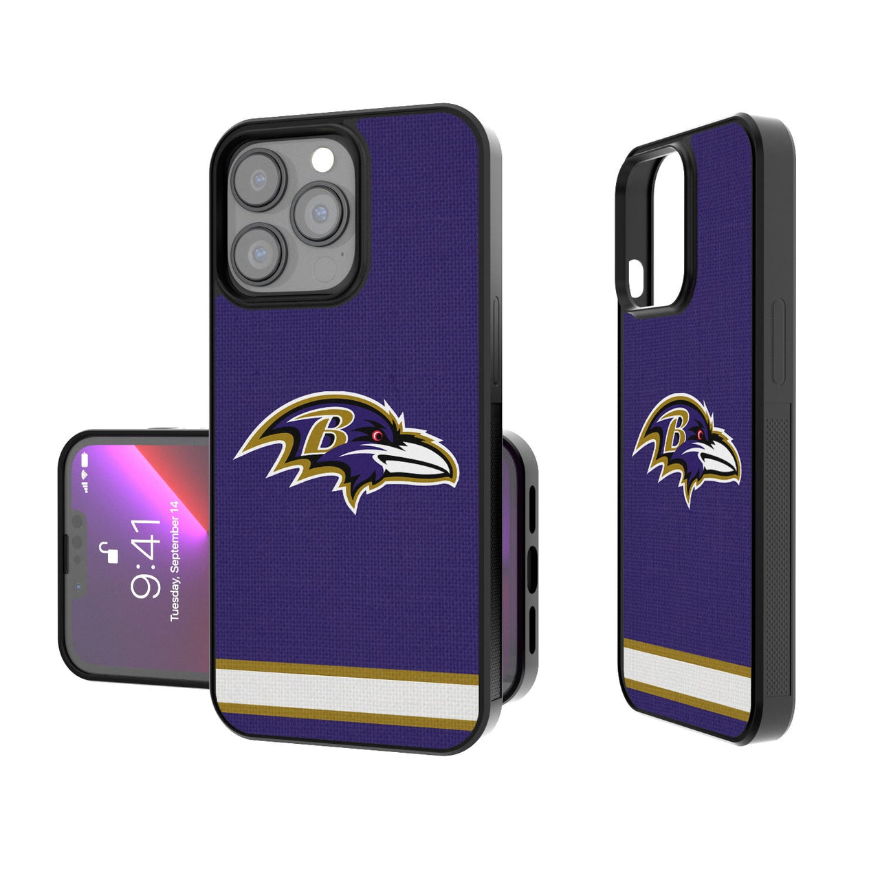 Baltimore Ravens Stripe Bumper Case-0