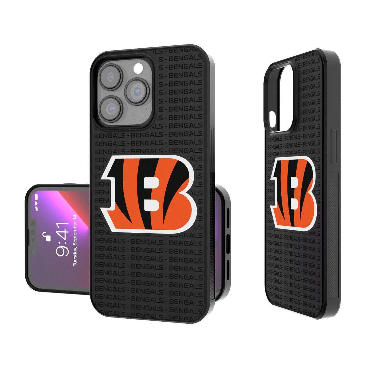 Cincinnati Bengals Blackletter Bump Case-0