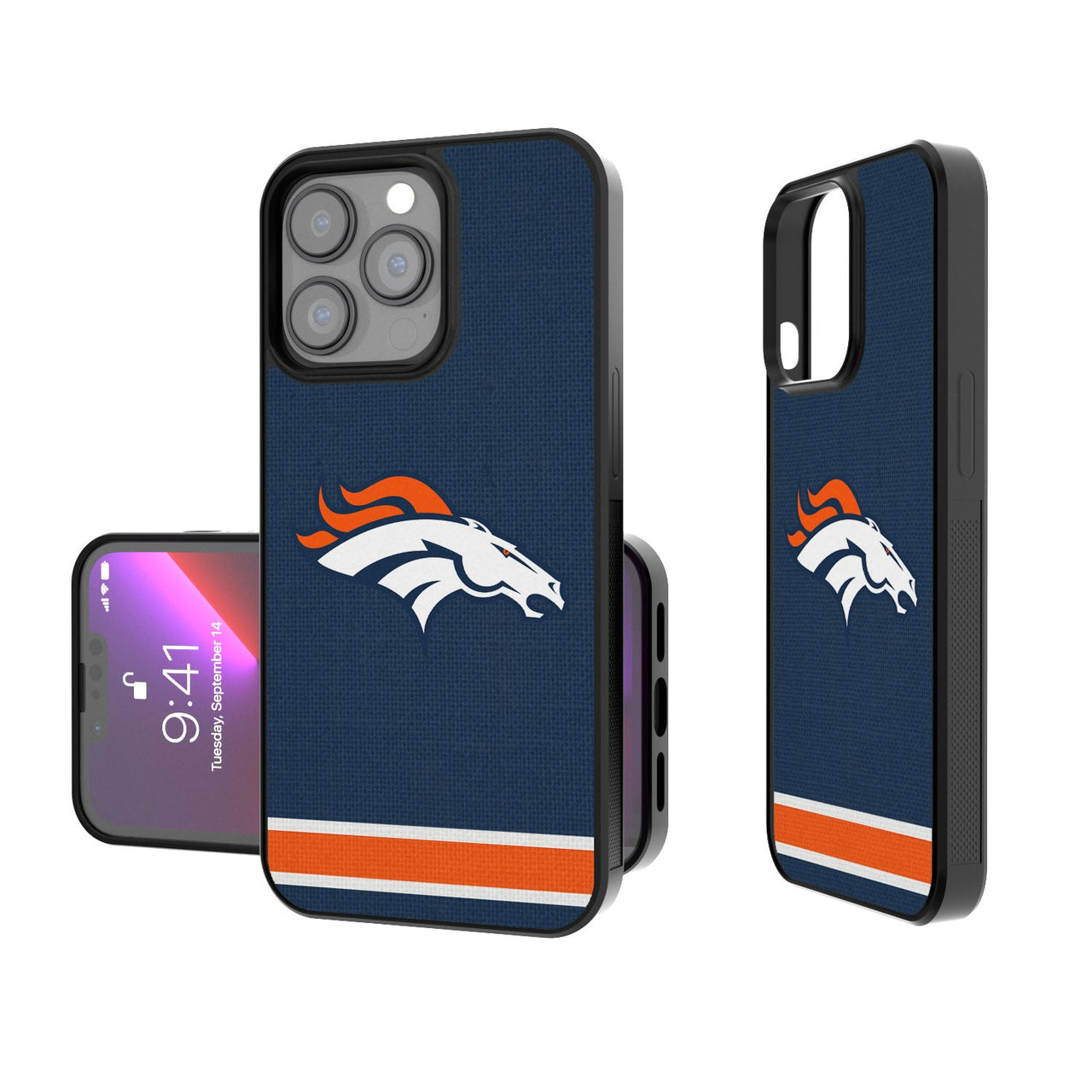 Denver Broncos Stripe Bumper Case-0