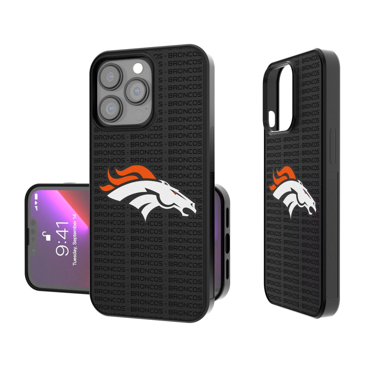 Denver Broncos Blackletter Bump Case-0