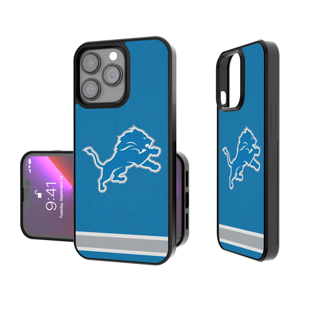 Detroit Lions Stripe Bumper Case-0