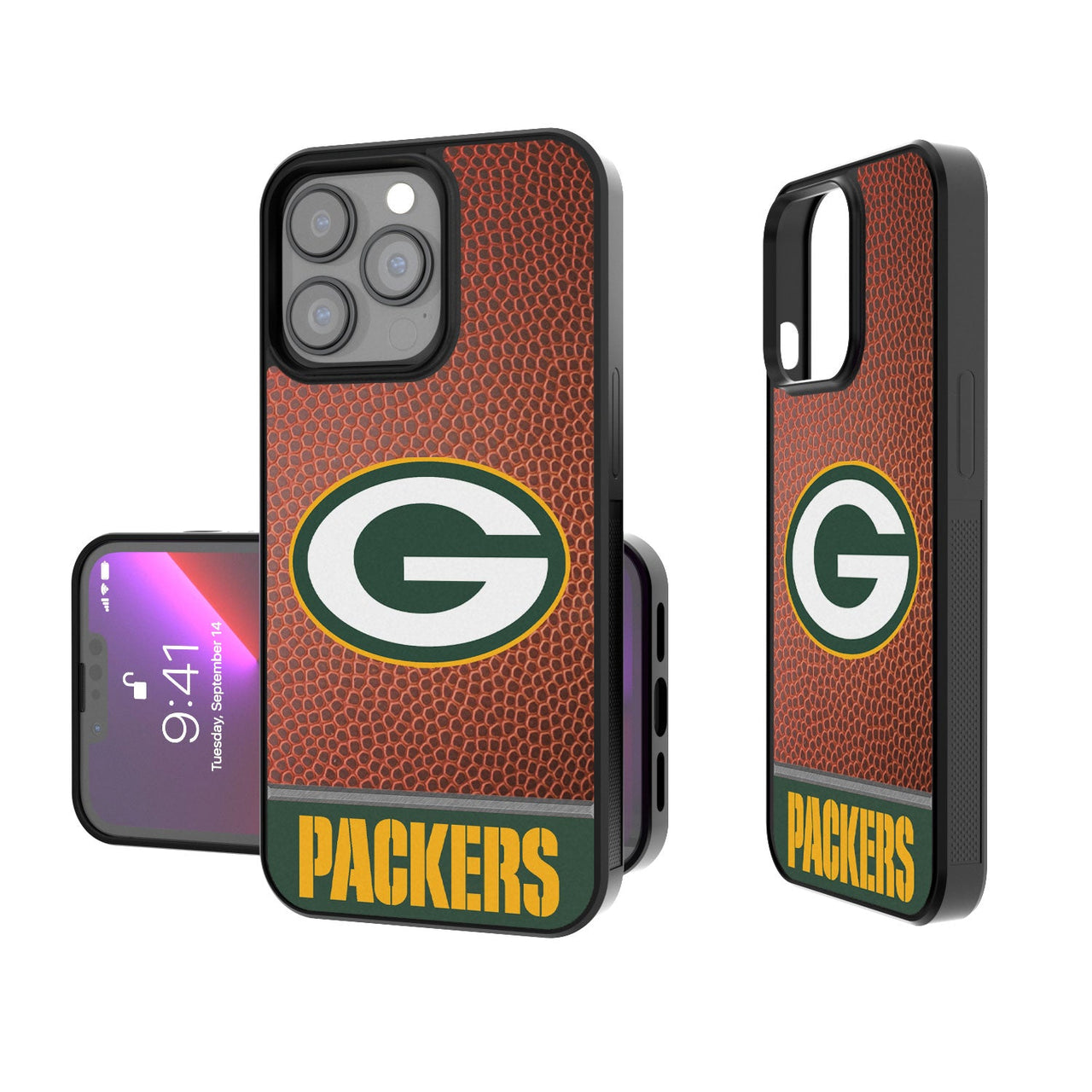 Green Bay Packers Football Wordmark Bumper Case-0