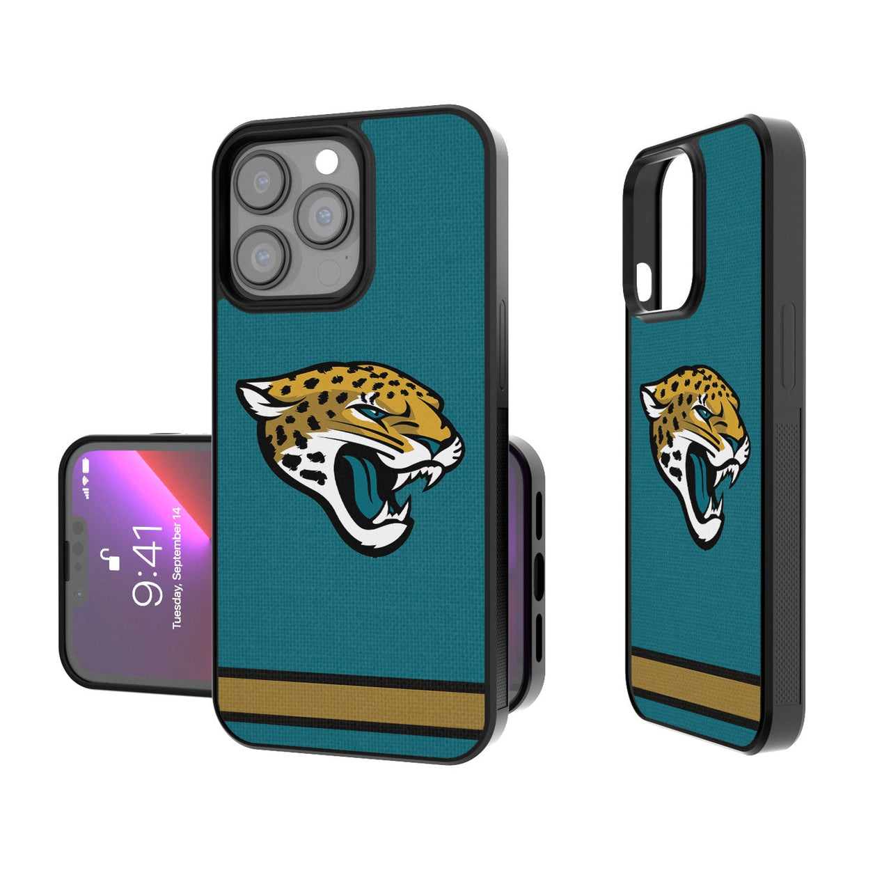 Jacksonville Jaguars Stripe Bumper Case-0