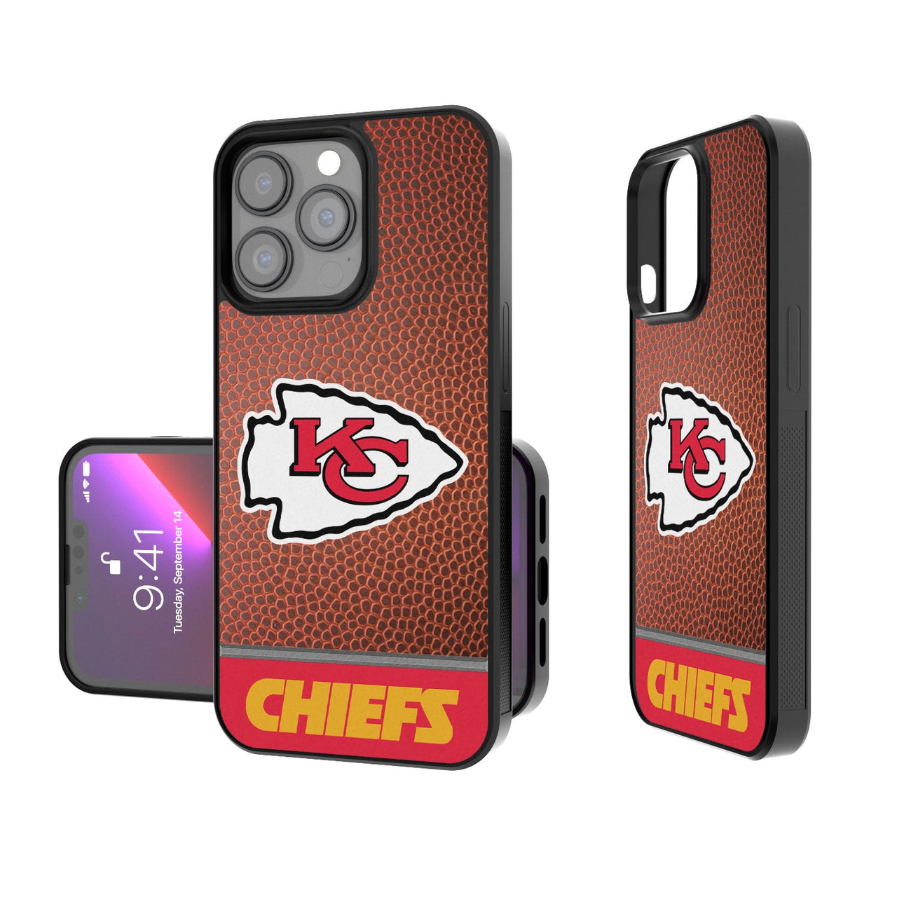 Kansas City Chiefs Football Wordmark Bumper Case-0