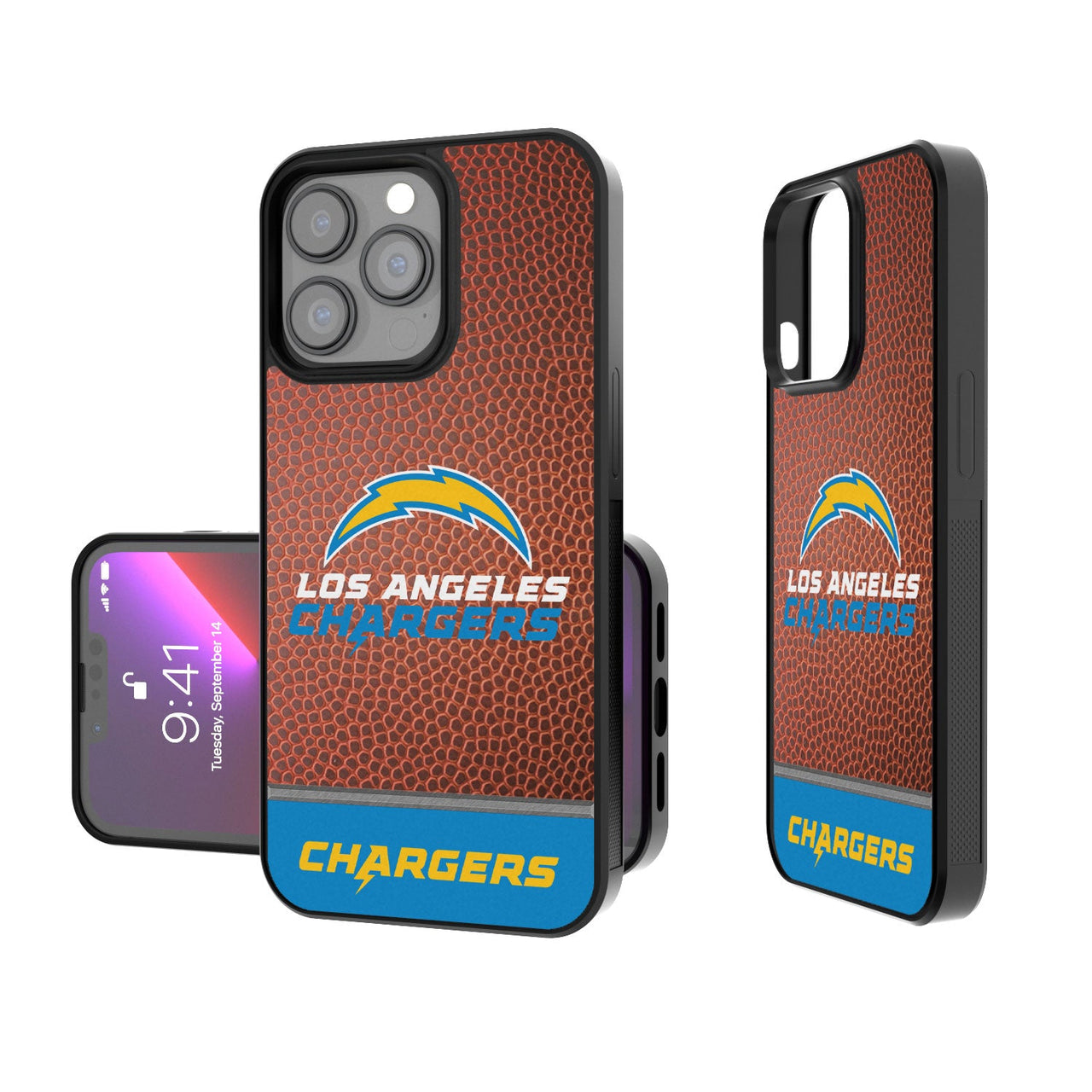 Los Angeles Chargers Football Wordmark Bumper Case-0