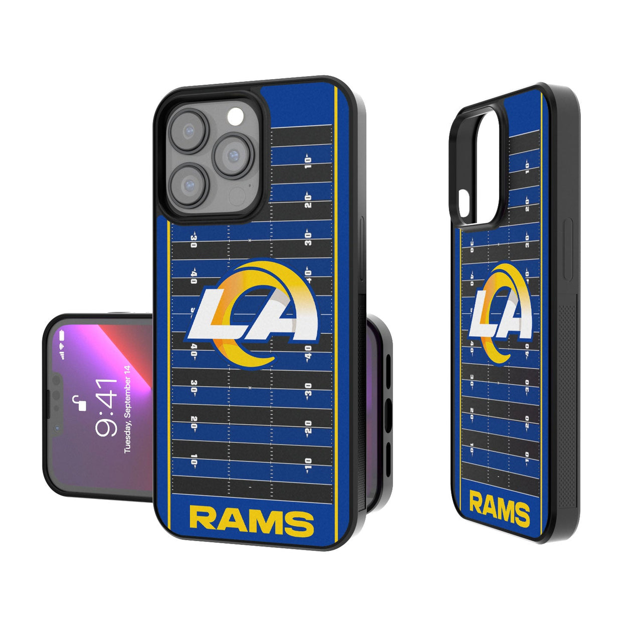 Los Angeles Rams Football Field Bumper Case-0