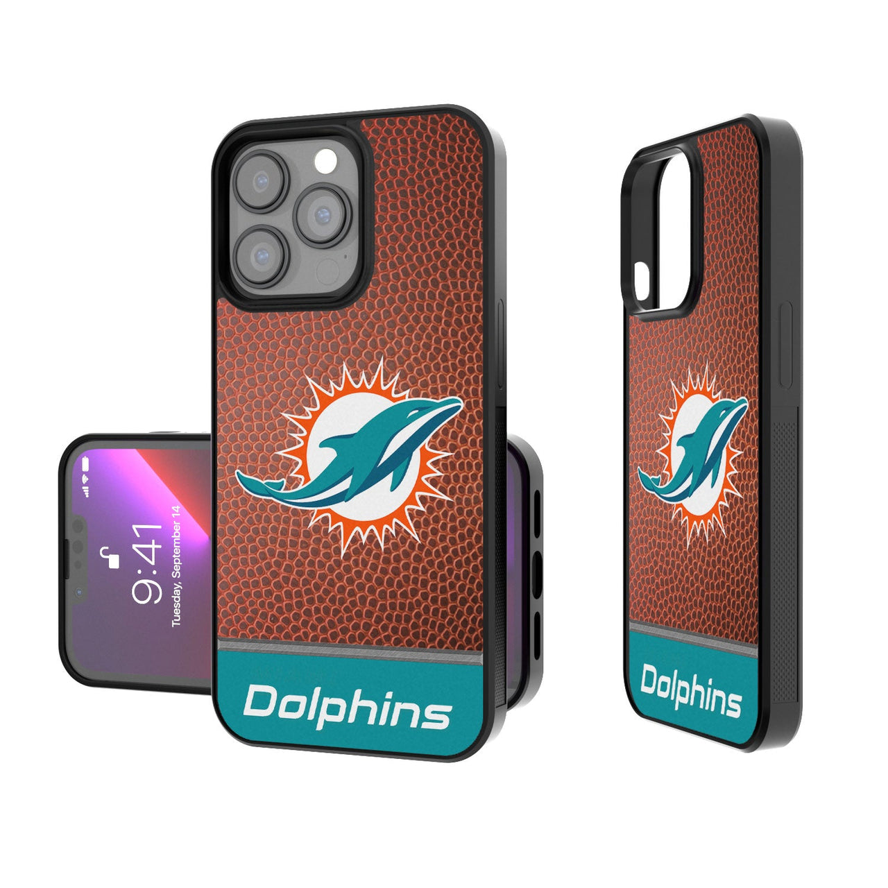 Miami Dolphins Football Wordmark Bumper Case-0