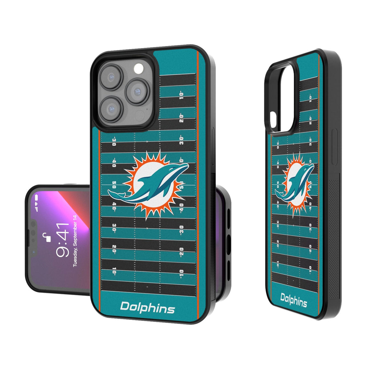 Miami Dolphins Football Field Bumper Case-0