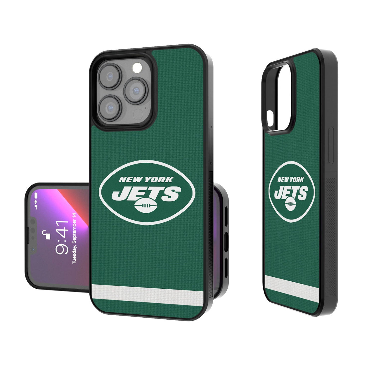 New York Jets Stripe Bumper Case-0