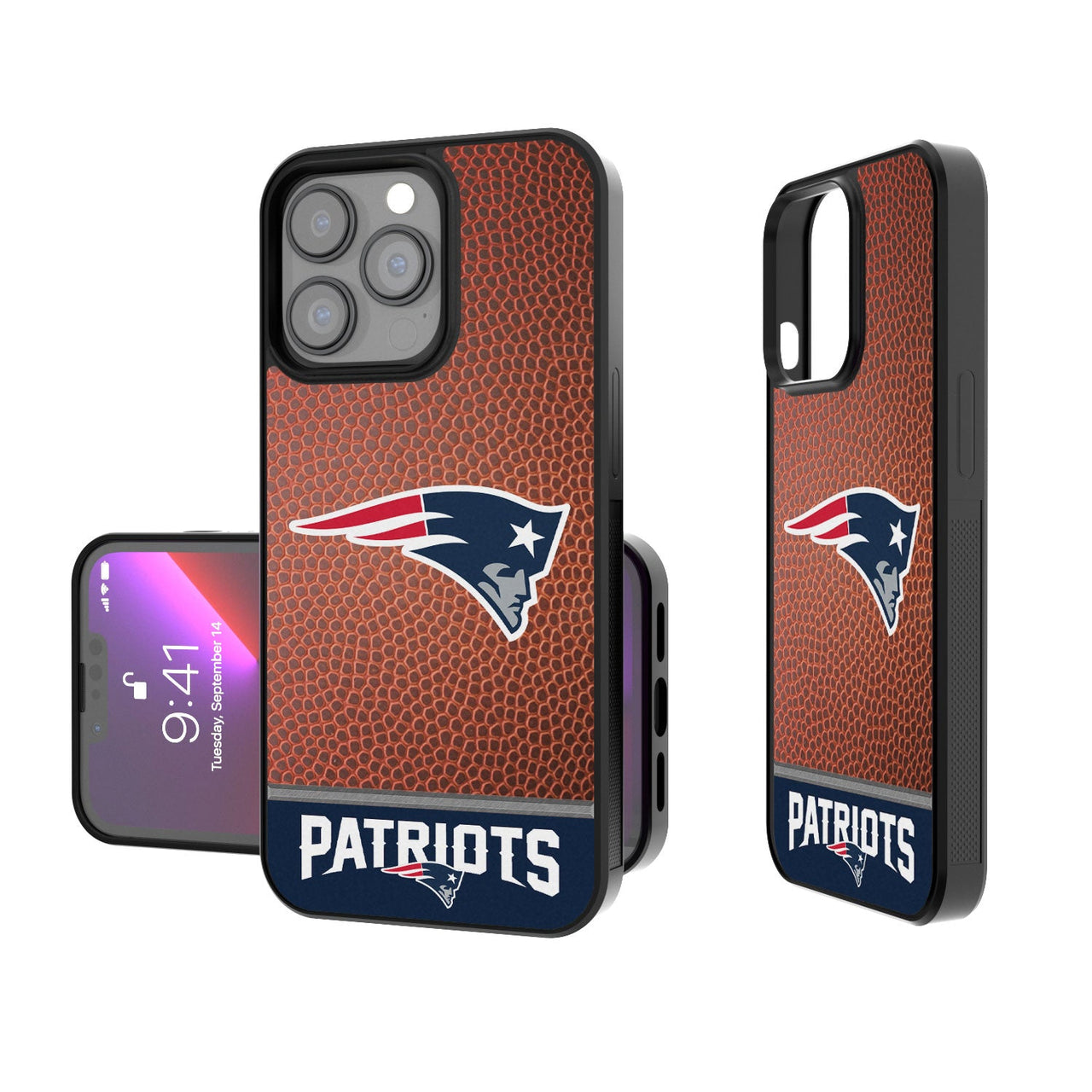 New England Patriots Football Wordmark Bumper Case-0