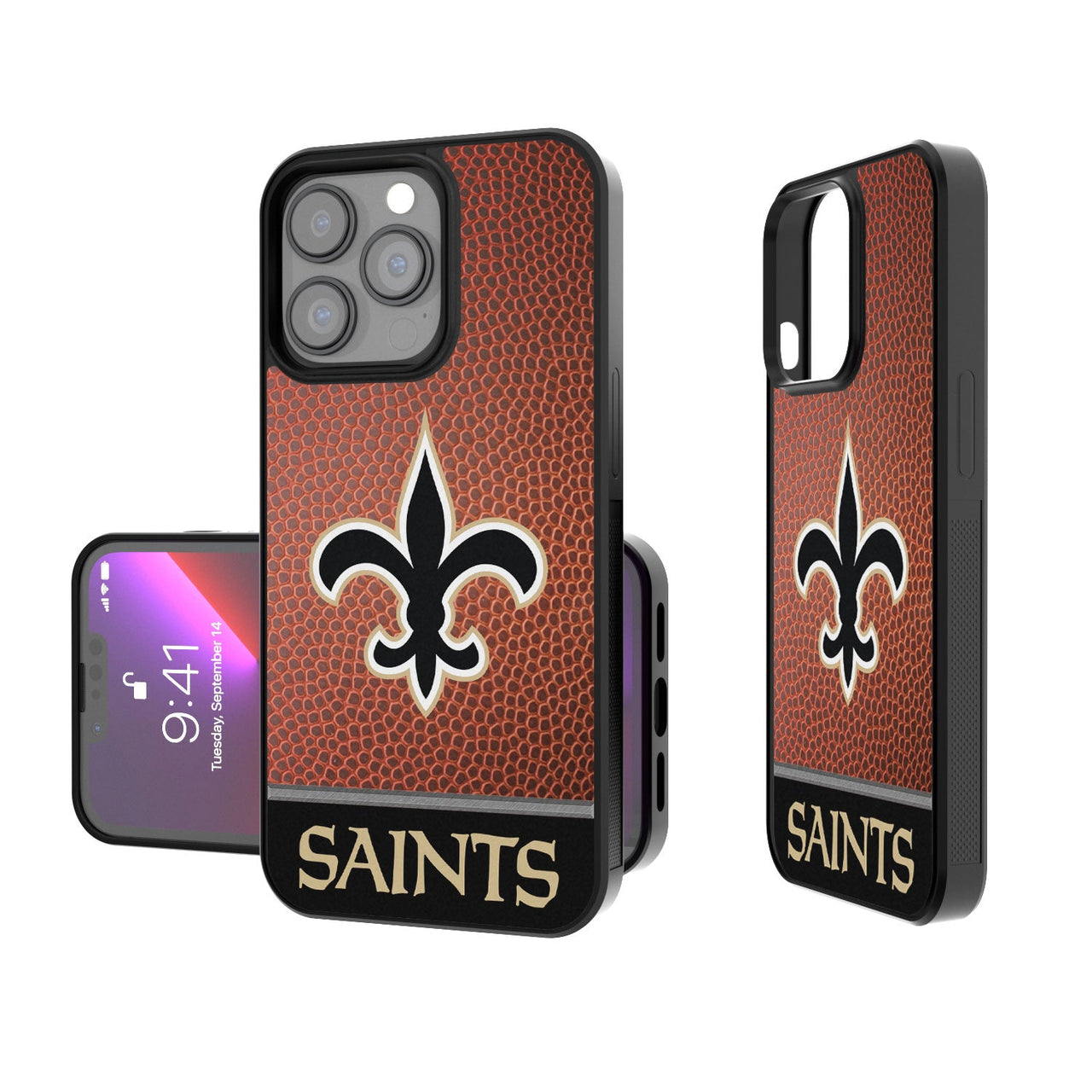 New Orleans Saints Football Wordmark Bumper Case-0