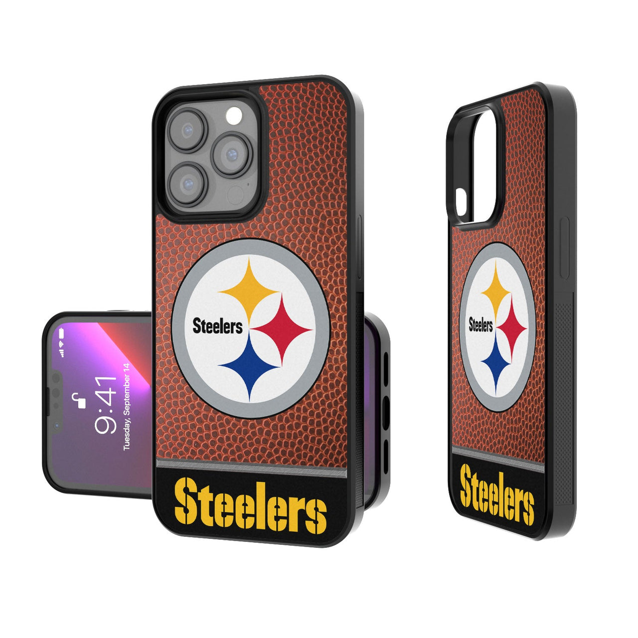 Pittsburgh Steelers Football Wordmark Bumper Case-0