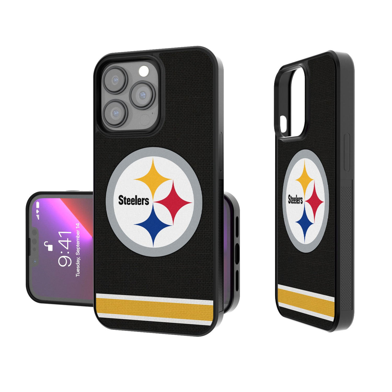 Pittsburgh Steelers Stripe Bumper Case-0