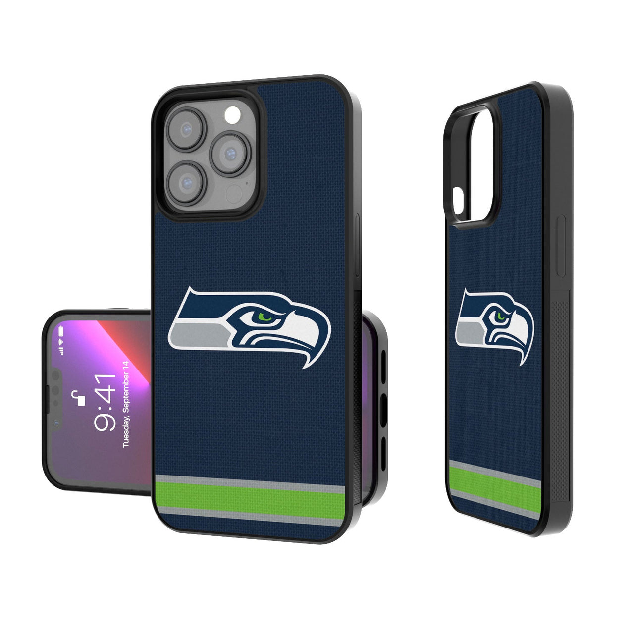 Seattle Seahawks Stripe Bumper Case-0