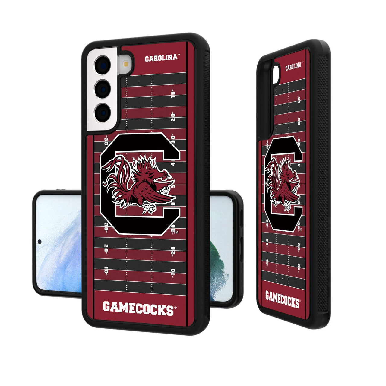 South Carolina Fighting Gamecocks Football Field Bumper Case-19