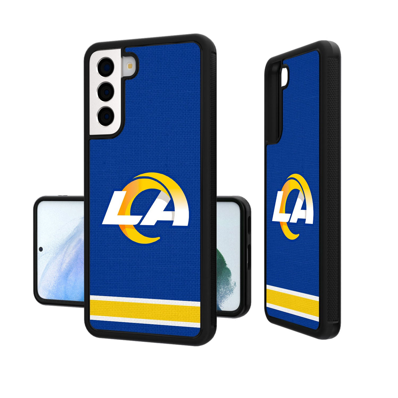 Los Angeles Rams Stripe Bumper Case-19