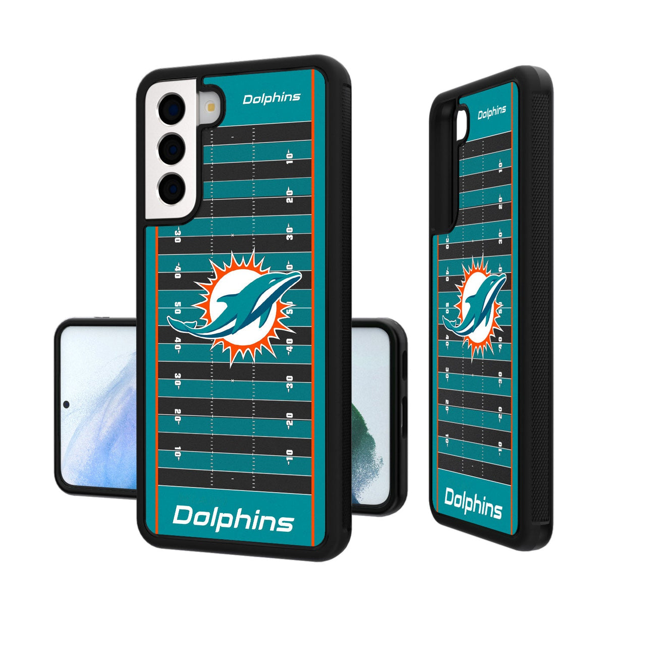 Miami Dolphins Football Field Bumper Case-19