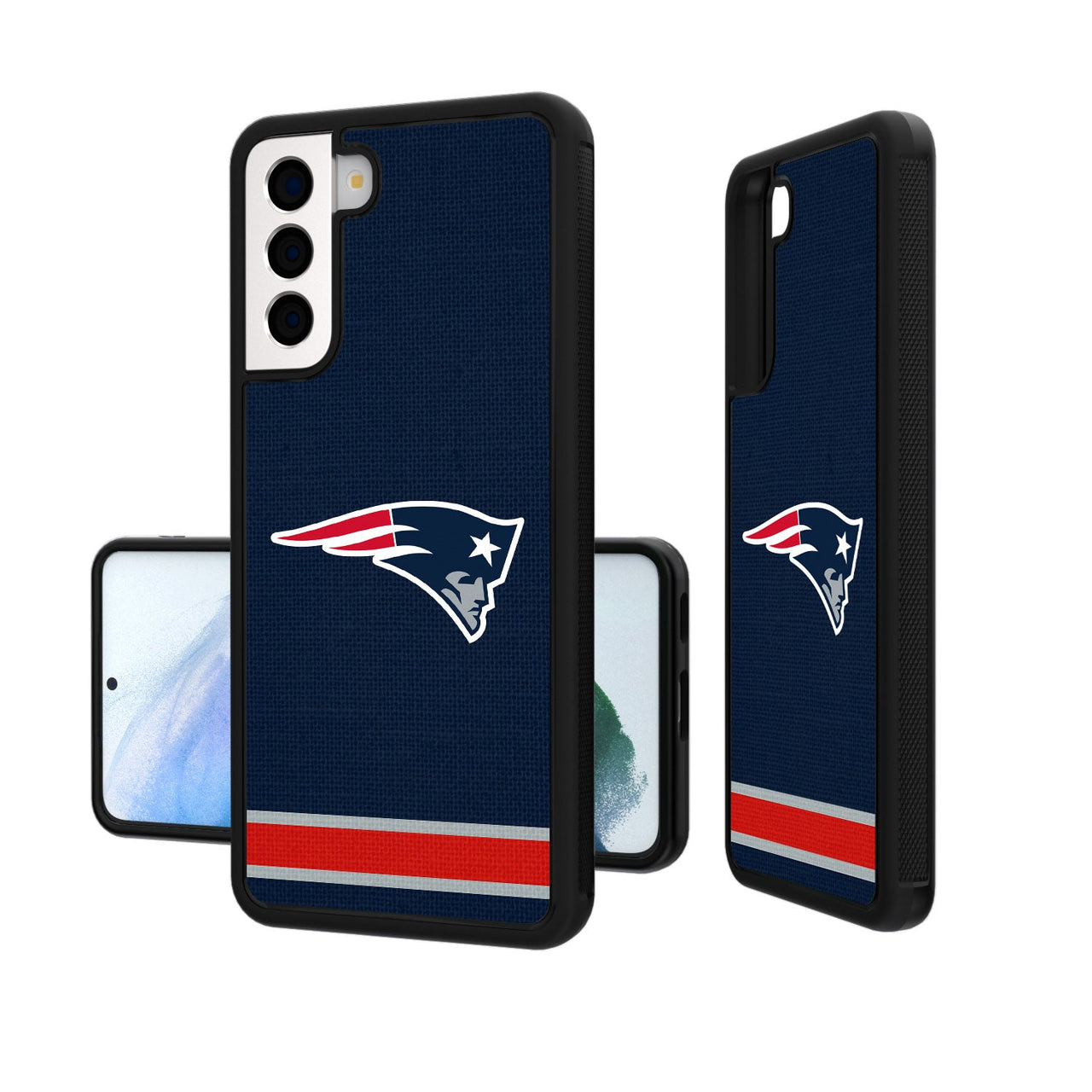 New England Patriots Stripe Bumper Case-19