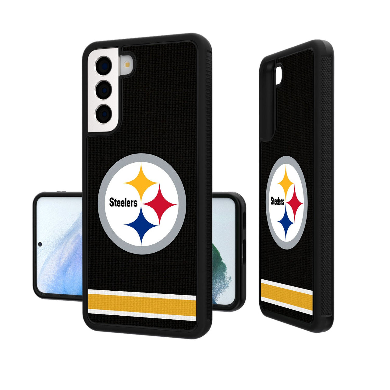 Pittsburgh Steelers Stripe Bumper Case-19