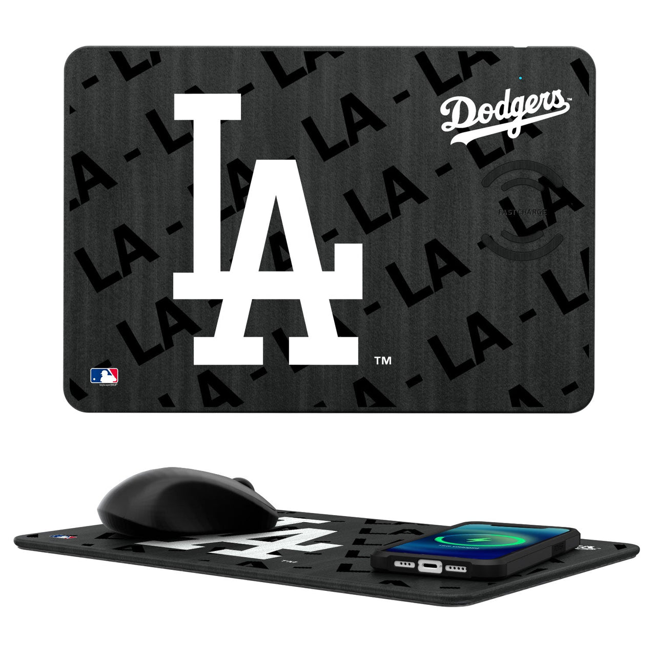 LA Dodgers Tilt 15-Watt Wireless Charger and Mouse Pad-0