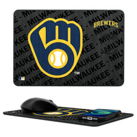 Thumbnail for Milwaukee Brewers Tilt 15-Watt Wireless Charger and Mouse Pad-0