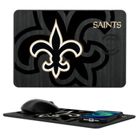 Thumbnail for New Orleans Saints Tilt 15-Watt Wireless Charger and Mouse Pad-0