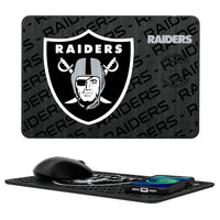 Thumbnail for Las Vegas Raiders Tilt 15-Watt Wireless Charger and Mouse Pad-0