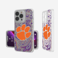 Thumbnail for Clemson Tigers Paisley Clear Case-0