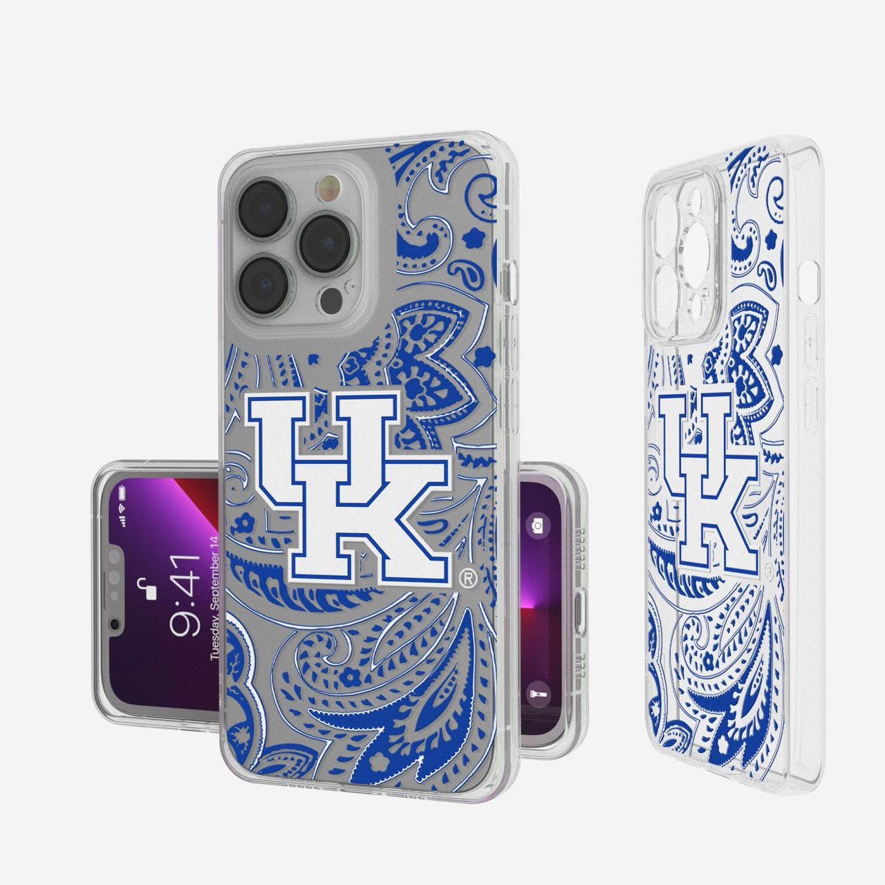 Kentucky Wildcats Paisley Clear Case-0