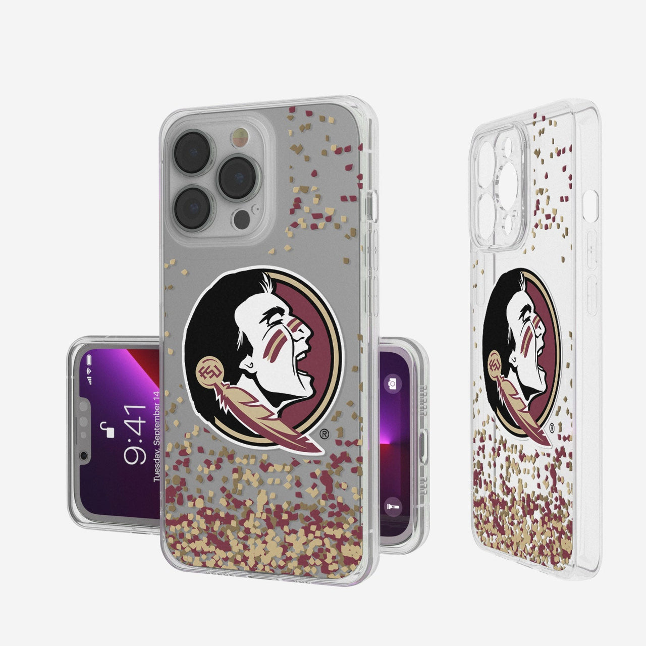 Florida State Seminoles Confetti Clear Case-0