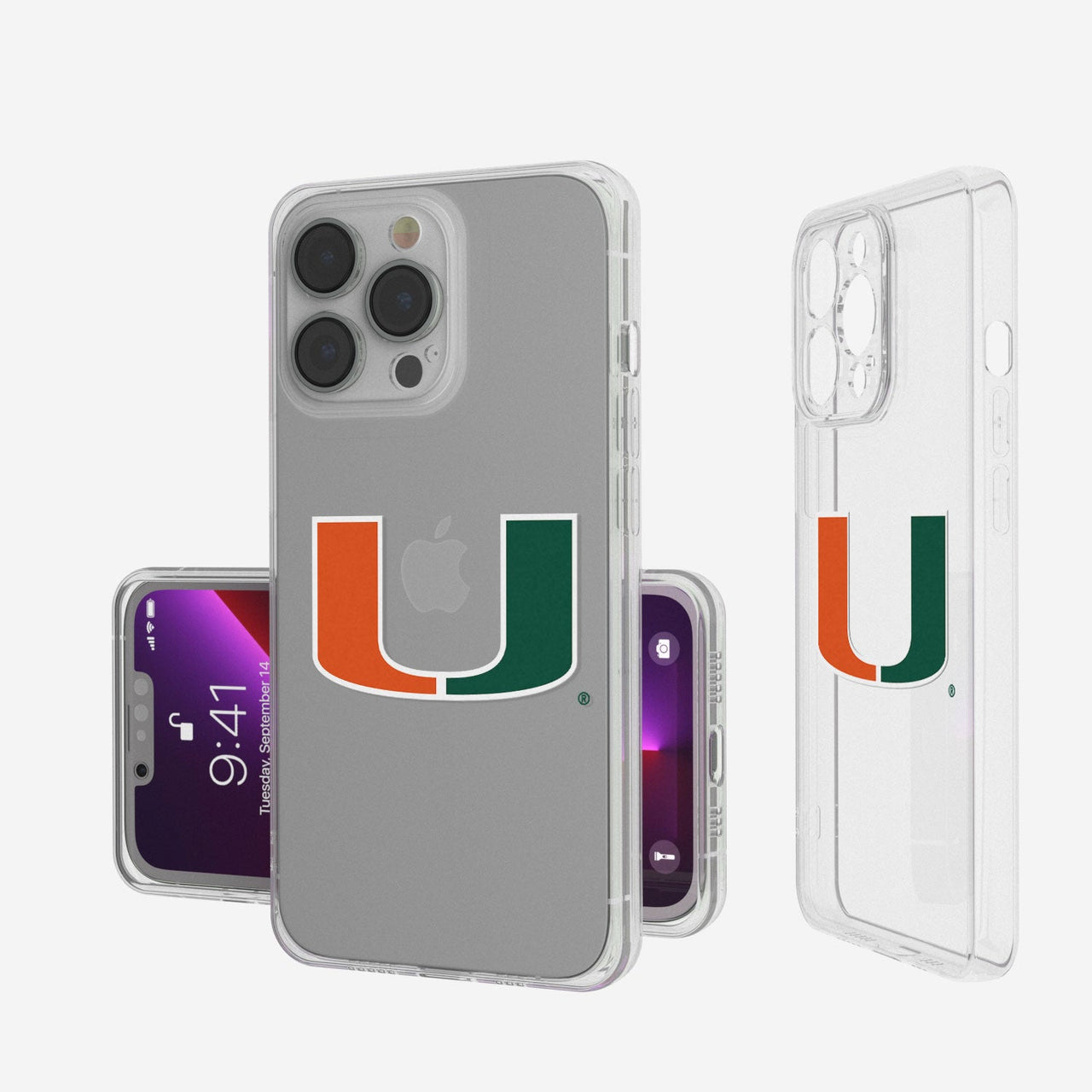 Miami Hurricanes Insignia Clear Case-0