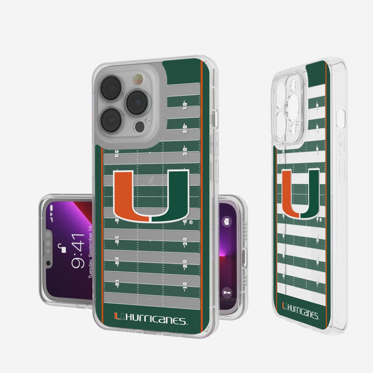 Miami Hurricanes Football Field Clear Case-0