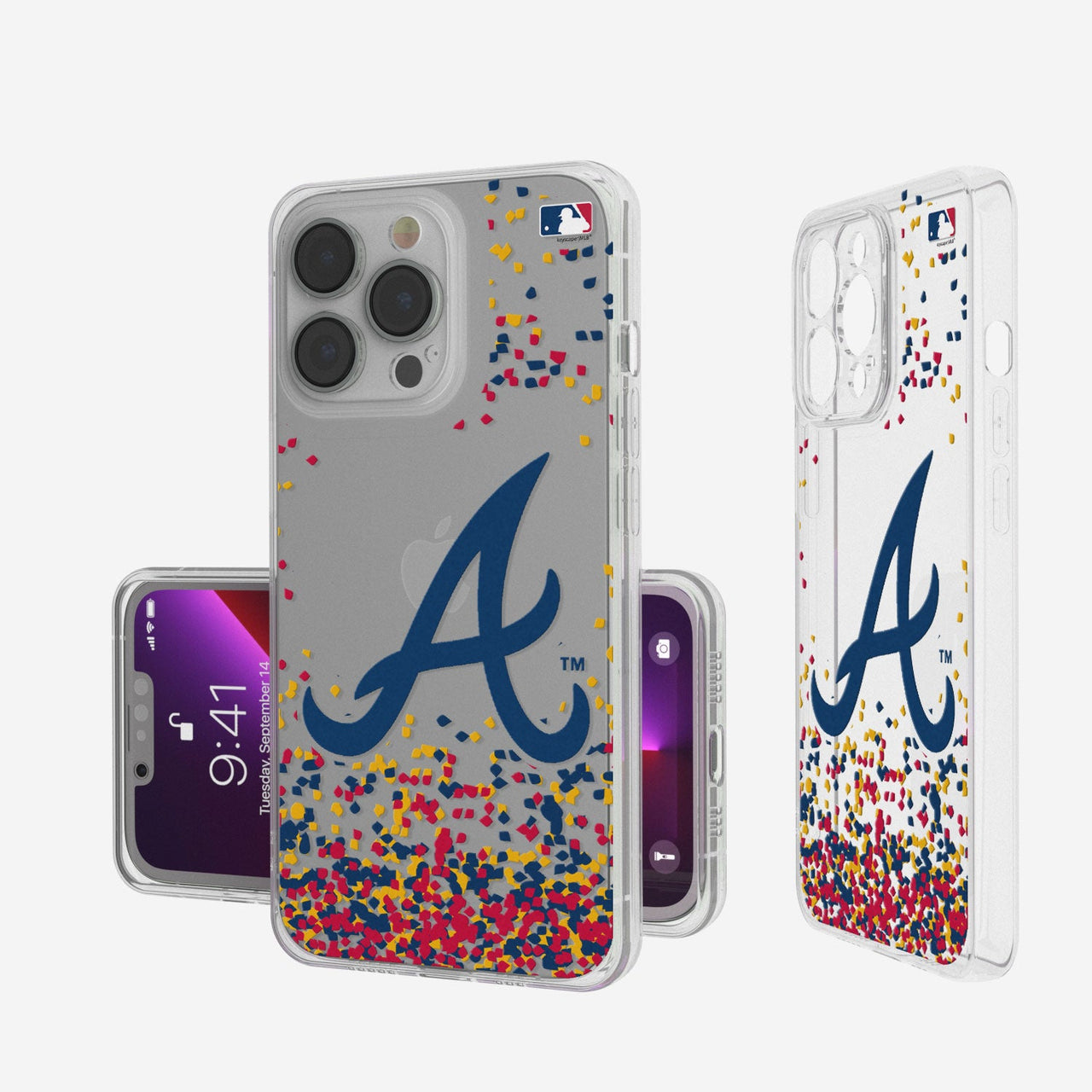 Atlanta Braves Confetti Clear Case-0