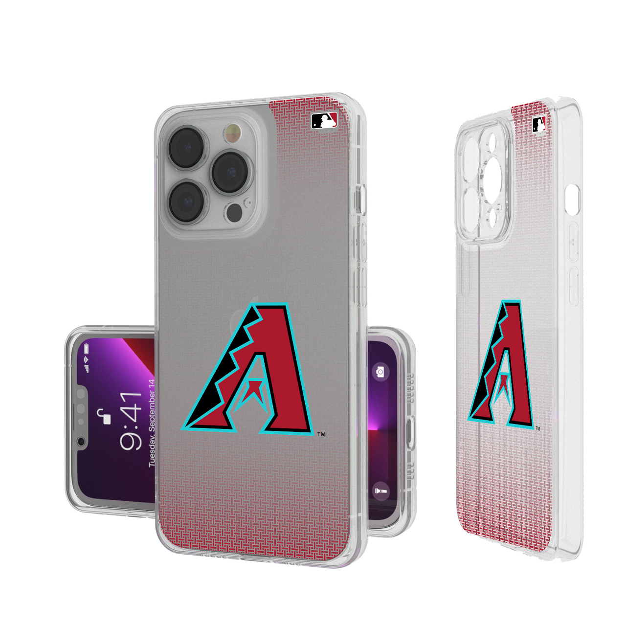 Arizona Diamondbacks Linen Clear Phone Case-0