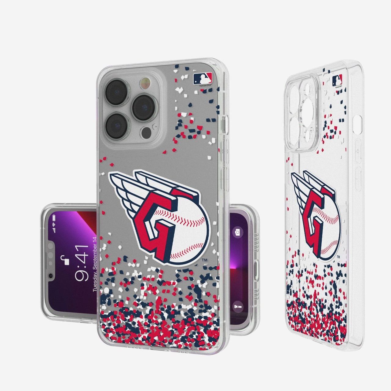 Cleveland Guardians Confetti Clear Case-0