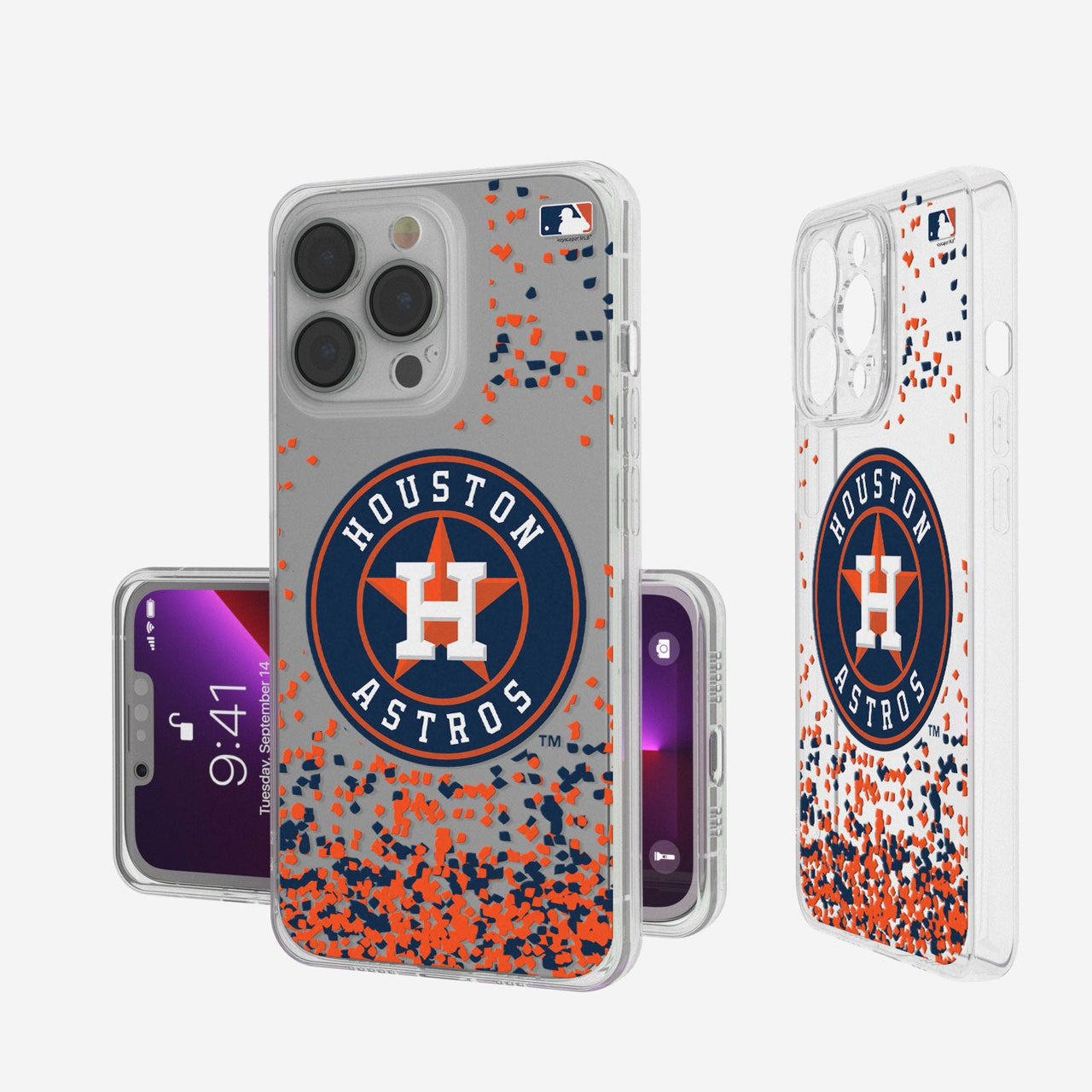 Houston Astros Confetti Clear Case-0