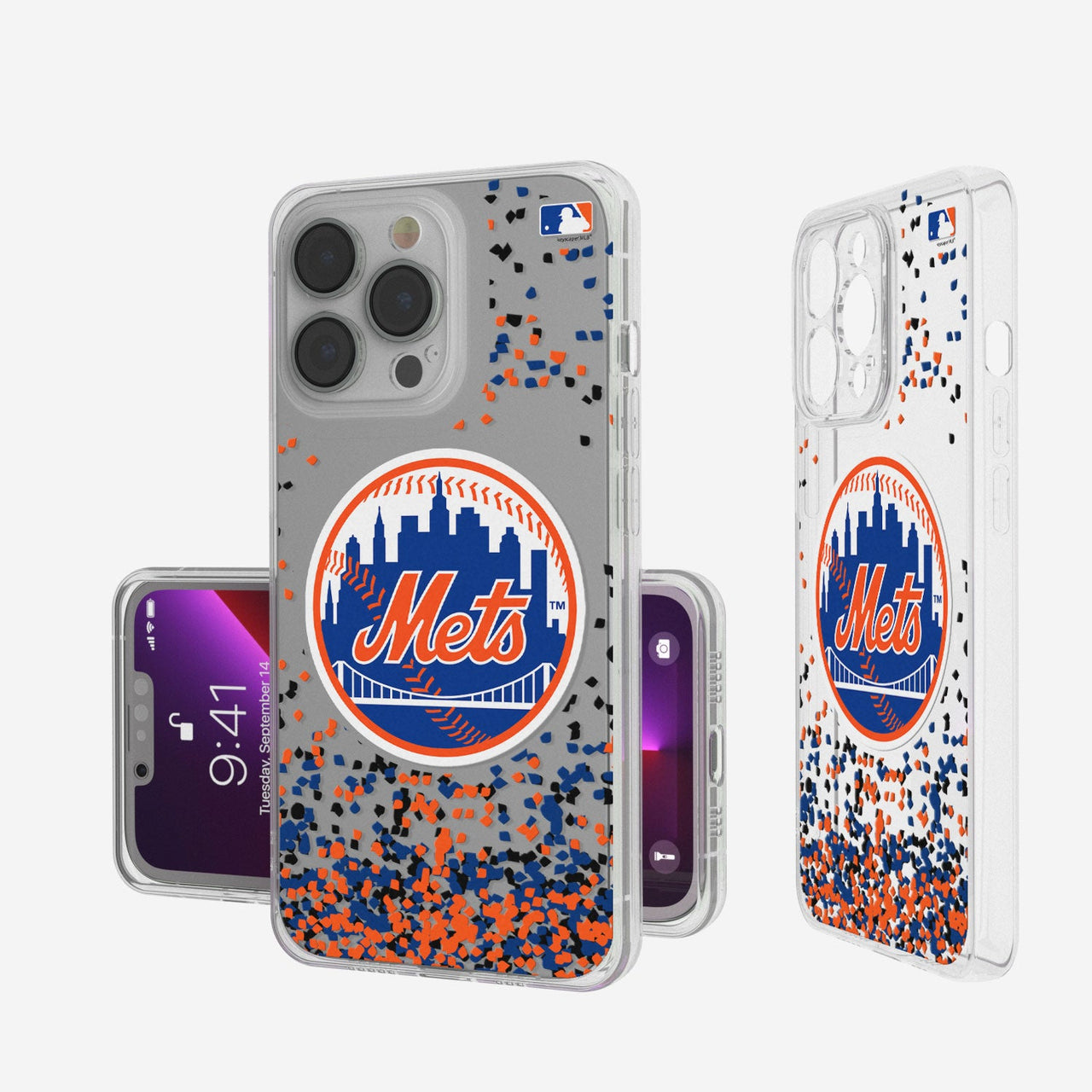 New York Mets Confetti Clear Case-0