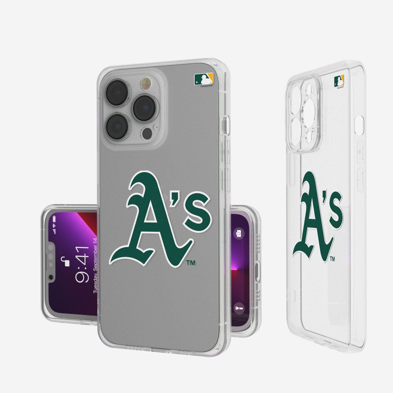 Oakland Athletics Insignia Clear Case-0