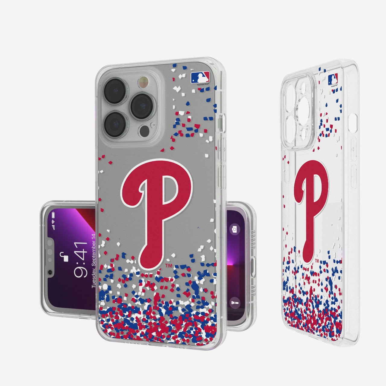 Philadelphia Phillies Confetti Clear Case-0